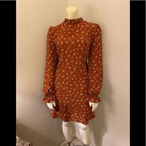 Never worn Gorgeous burnt orange floral dress